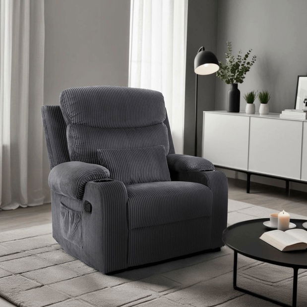 Fotoliu reglabil Trigesimo (gri) 