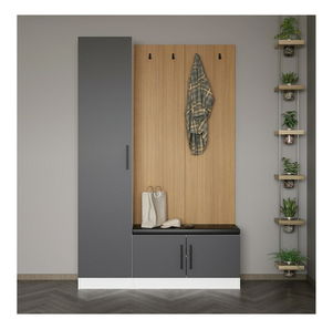 Előszoba bútor Nemake 33 (antracit) 