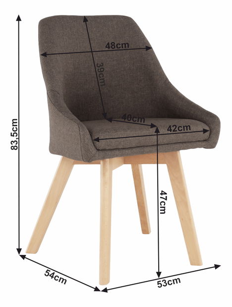 Étkezőszék Terra (barna)*kiárusítás