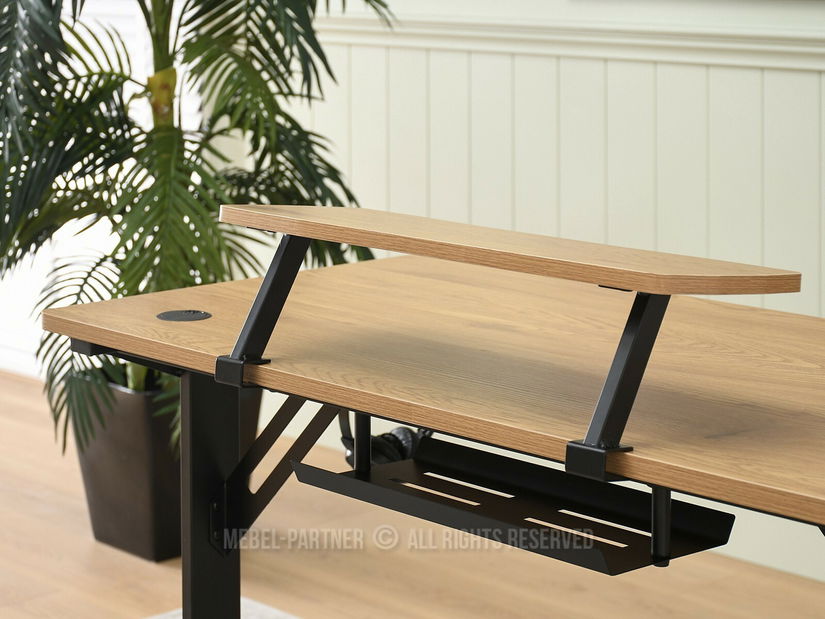 Masă PC Matts 115 (stejar + negru)