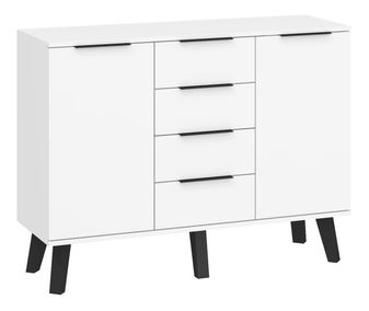 Komoda Shela SVN-02 (bijela + bijeli sjaj)