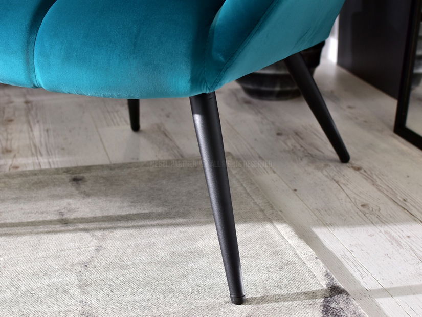 Fotel Kikino (türkiz + fekete)