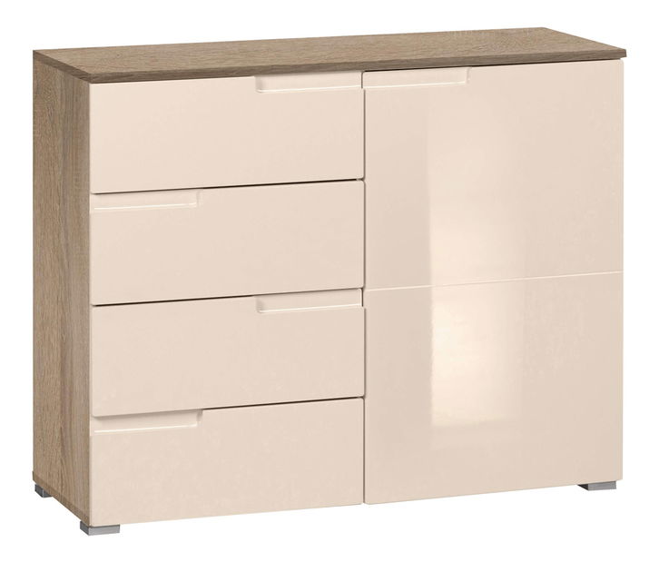 Kombinovaná komoda Merissa typ 3 (krémová + dub sonoma)
