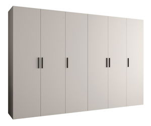 Dulap de haine 300 cm Borry 1 (Cașmir + Negru)