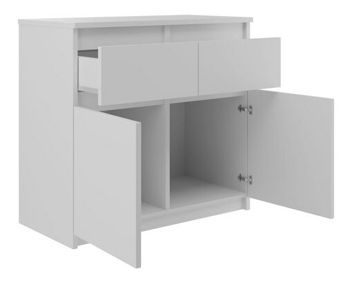 Moderna komoda Parviko 2D2S (bijela)