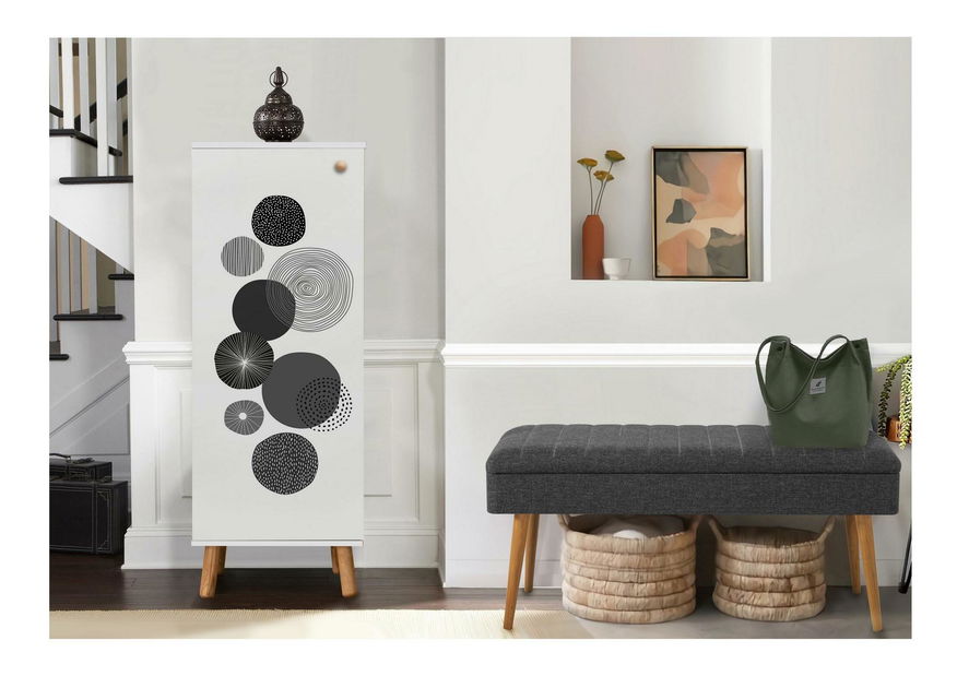 Predsieňová zostava Beside 39 (biela + antracit)