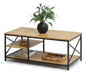 Dohányzóasztal Jukky Stol (tölgy + fekete)