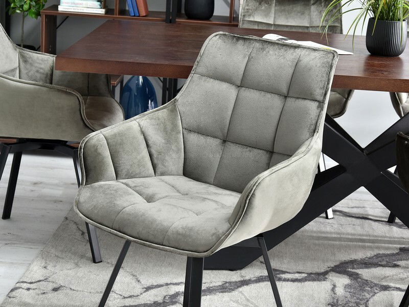 Szék Aranbura (szürke metál + ​​fekete)