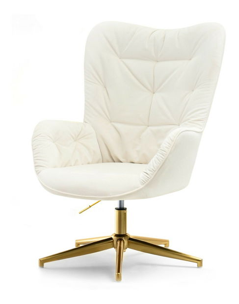 Fotoliu relax Merindana (crem + auriu)