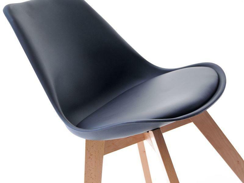 Stolica Large Wood (crna + bukva)