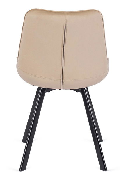 Blagovaonski set Comienzos (crni mramor + bež) (za 4 osobe)