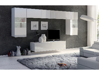 Mobilier living Calabria C2 (Alb) (fără iluminat)