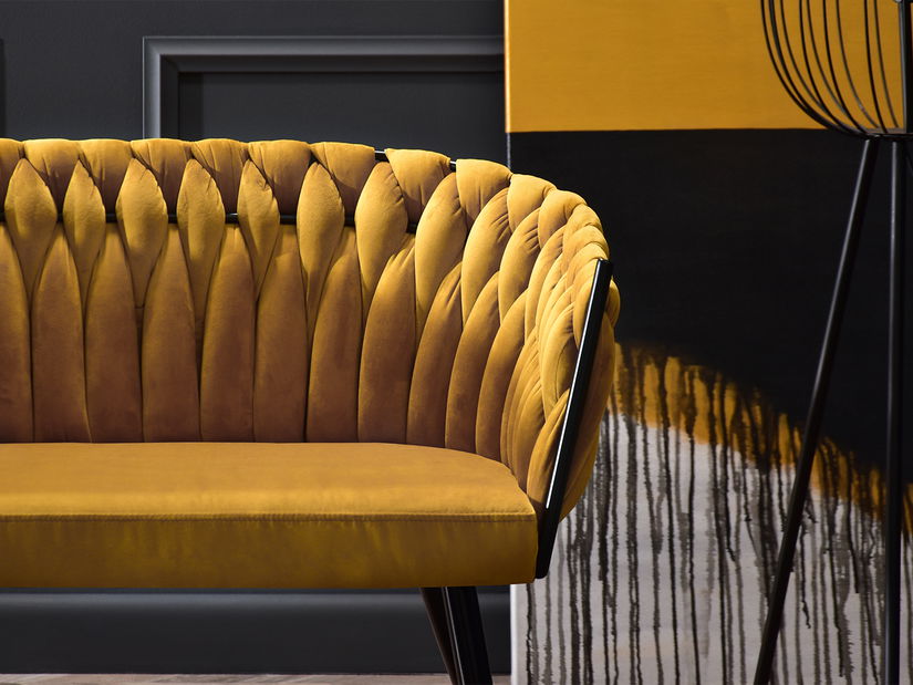 Pohovka dvojsedačka Radio (čierna)