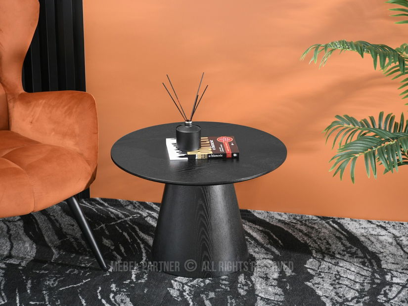 Măsuță de cafea Otava 60 (lemn negru + negru)