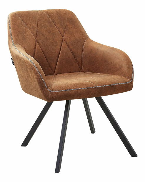 Set 2 buc. scaune pentru sufragerie Manly (maro auriu)