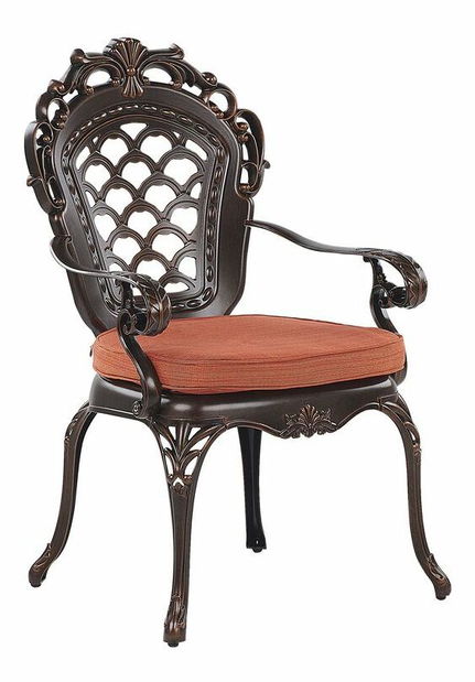 Vrtna blagovaonska garnitura LIZZI (aluminij) (smeđa) (za 6 osoba)