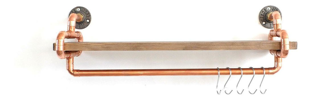 Dekorativna zidna polica Mapeno 1 (hrast)