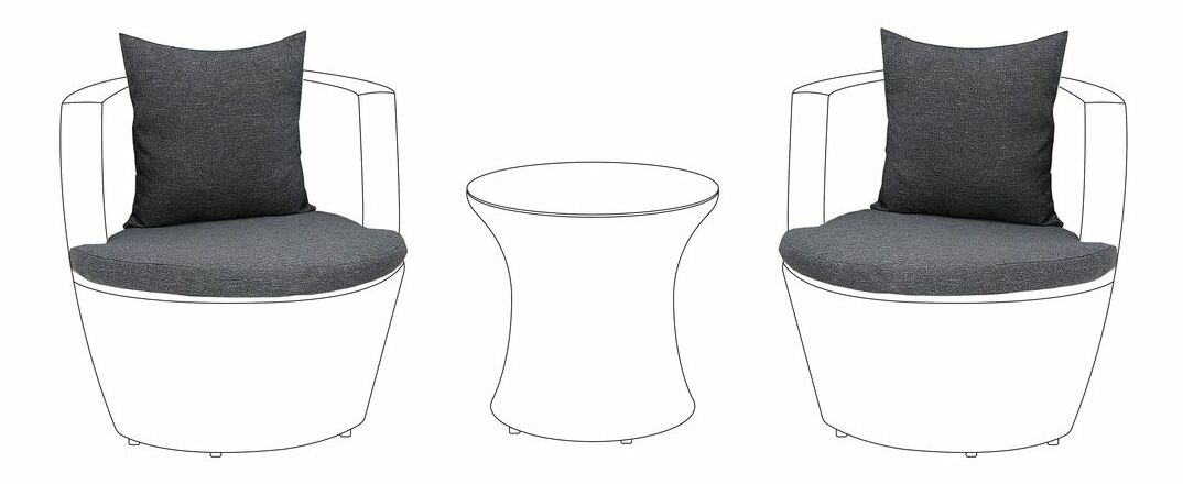 Set náhradných poťahov CARPO (sivá)