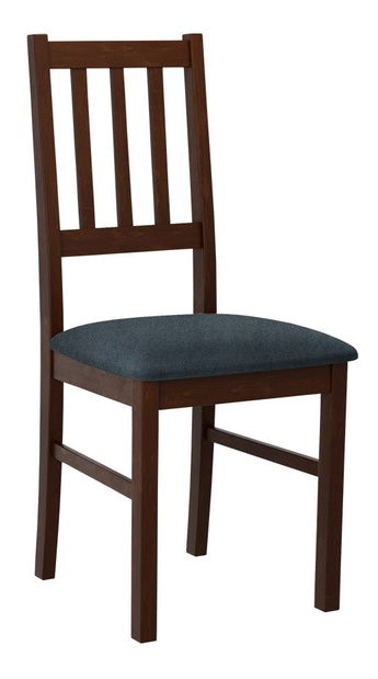 Scaun sufragerie Dalam IV (Nuc + Albastru închis) 