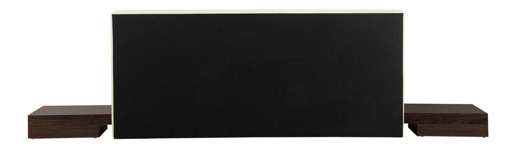 Manželská vodná posteľ 160 cm Zendaya (tmavé drevo) (s matracom)