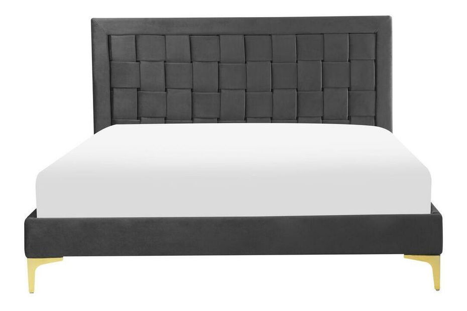 Franciaágy 140 cm Lynza (fekete)