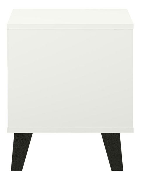 Nočný stolík Brisas (biela + čierna) 