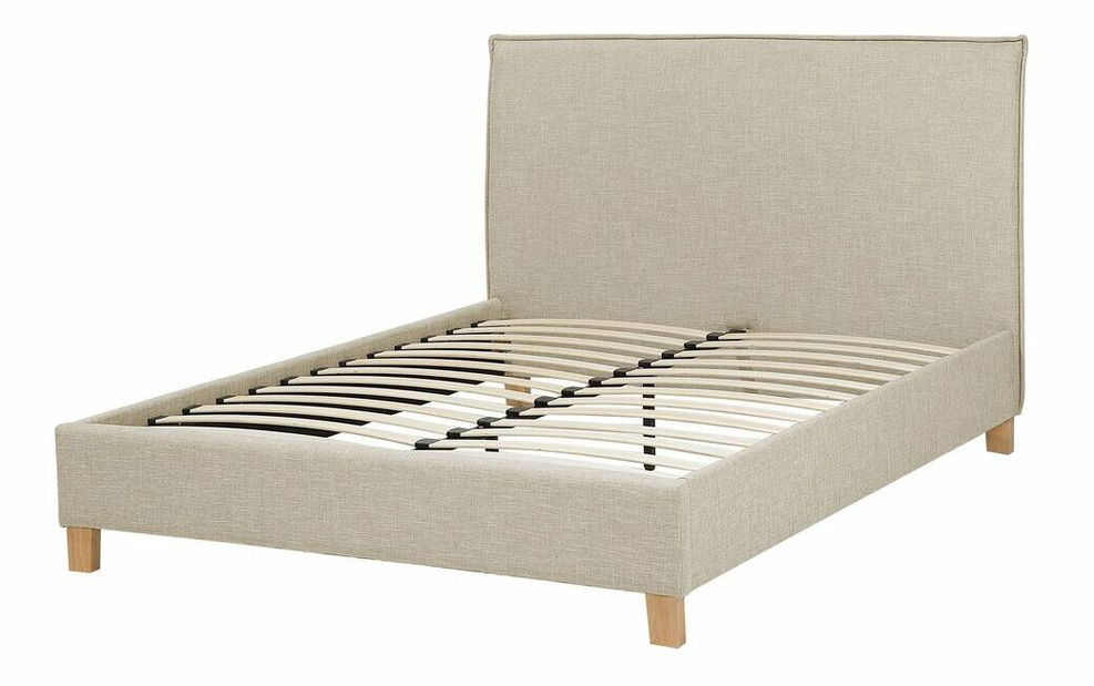 Franciaágy 140 cm SANCHEZ (ágyráccsal) (bézs)