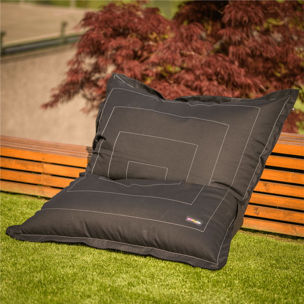 Fotoliu puf Balduin (gri închis)