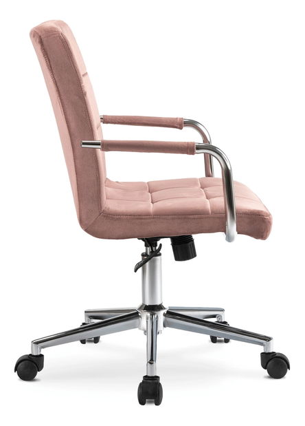 Detská otočná stolička Astronautic (ružový zamat) 