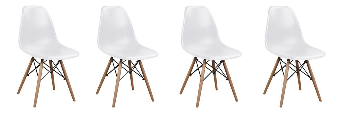 Set 4ks. jedalenských stoličiek Betty (biela) *výpredaj
