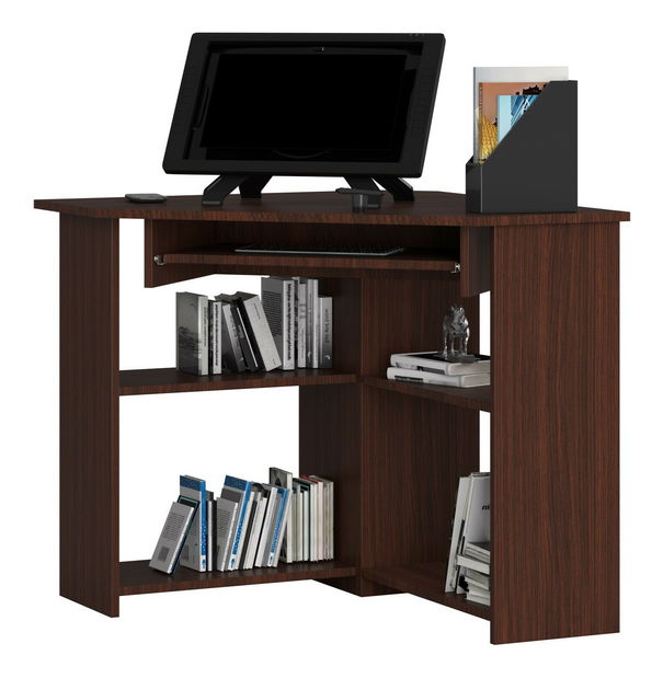 Masă PC de colț Titus (wenge) *resigilat