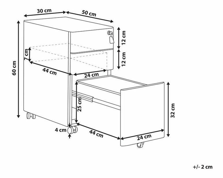 Komoda BALSAN (čierna)