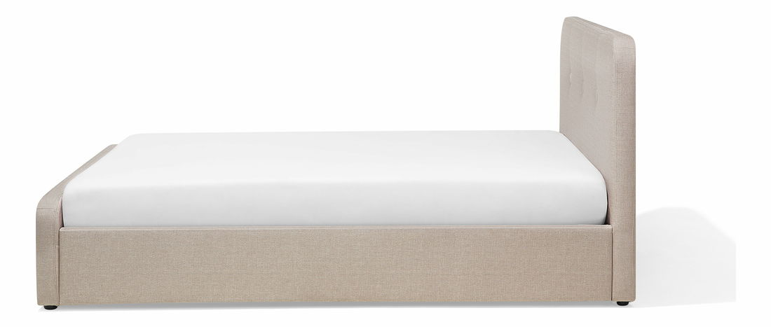 Manželská posteľ 140 cm ROME (s roštom a úl. priestorom) (béžová) *výpredaj
