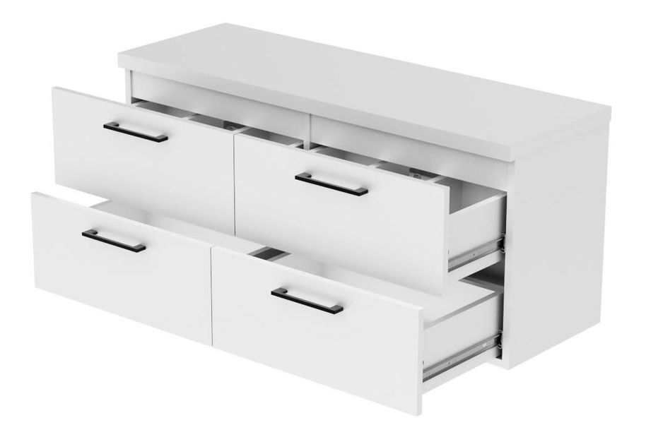 Dulap de baie suspendat Valiant M (alb)