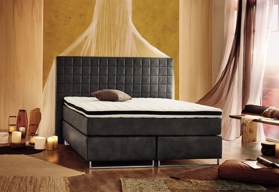 Franciaágy Boxspring 180 cm Luna (matracokkal)