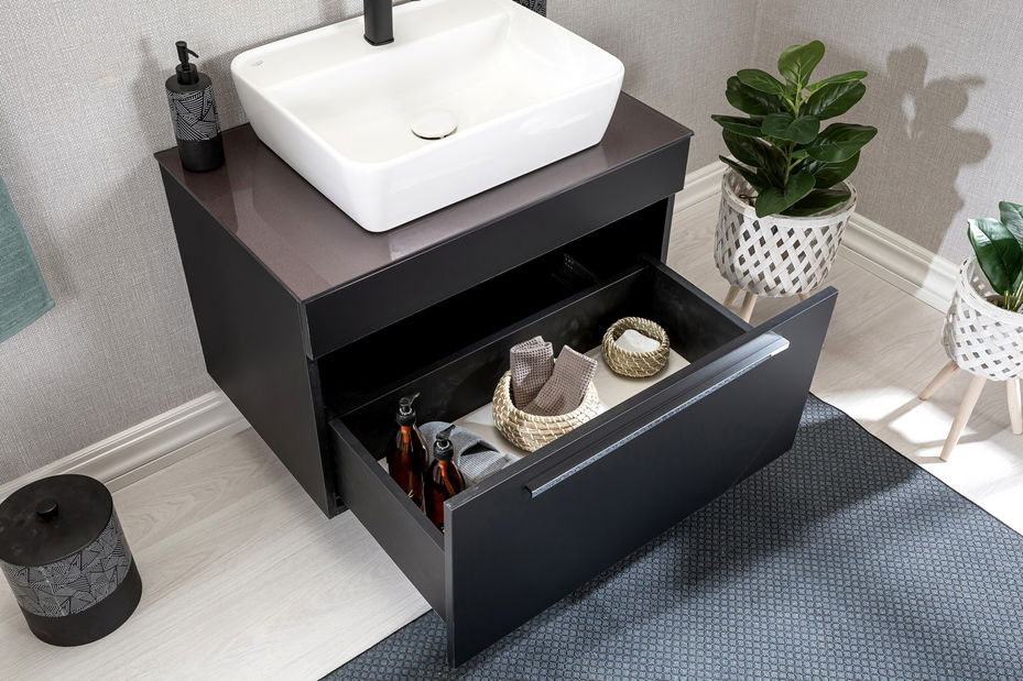 Fürdőszoba bútor Cremi 80 (fekete)