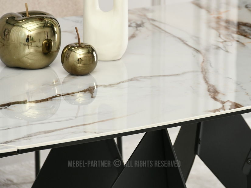 Jedálenský stôl Persi (béžová + čierna)