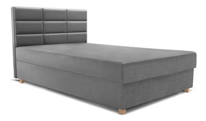 Jednostruki krevet 120 cm Picasso II (siva) (s prostorom za odlaganje i madracem) 