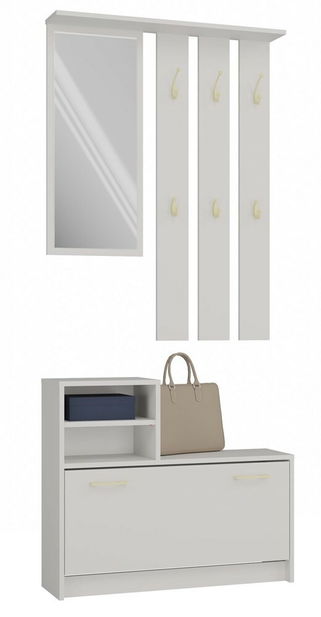 Predsieňová zostava Vayan 1 (kašmír) (so zrkadlom)