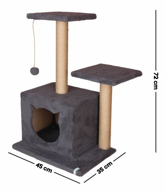 Škrabadlo pre mačky Lotie (antracit)