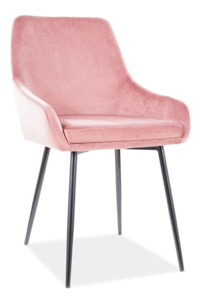 Scaun de sufragerie Allene (Roz vechi + Negru)