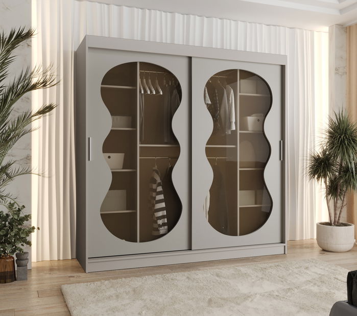 Ruhásszekrény 200 cm Boomer 3 (kasmír)