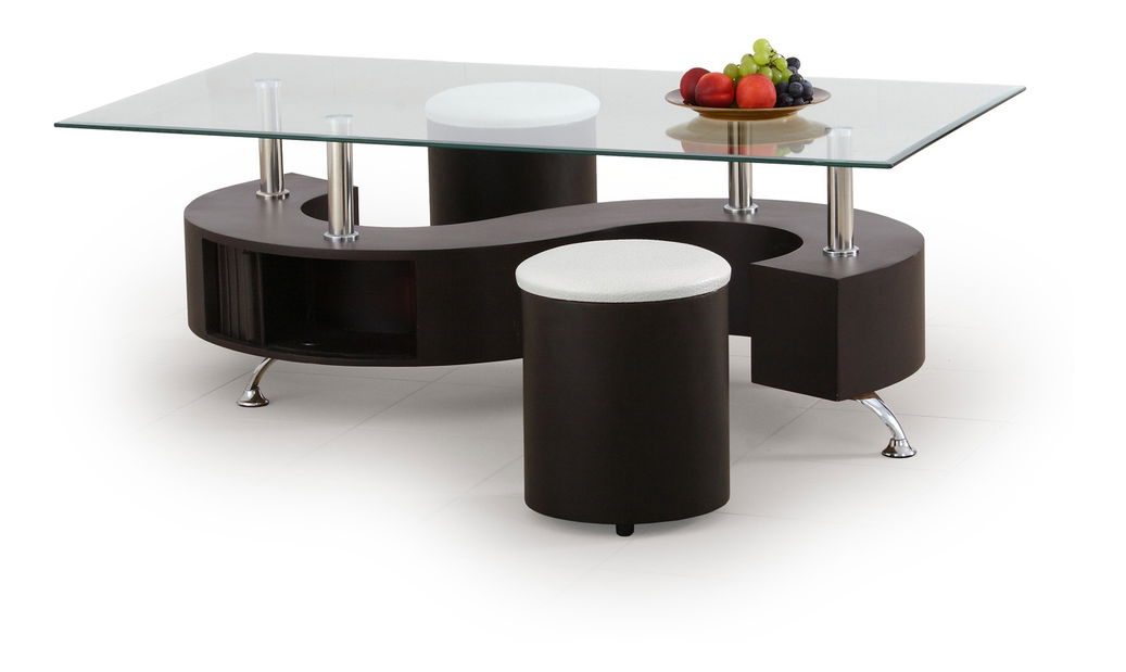 Konferenčný stolík Nina Wenge (s taburetkami)