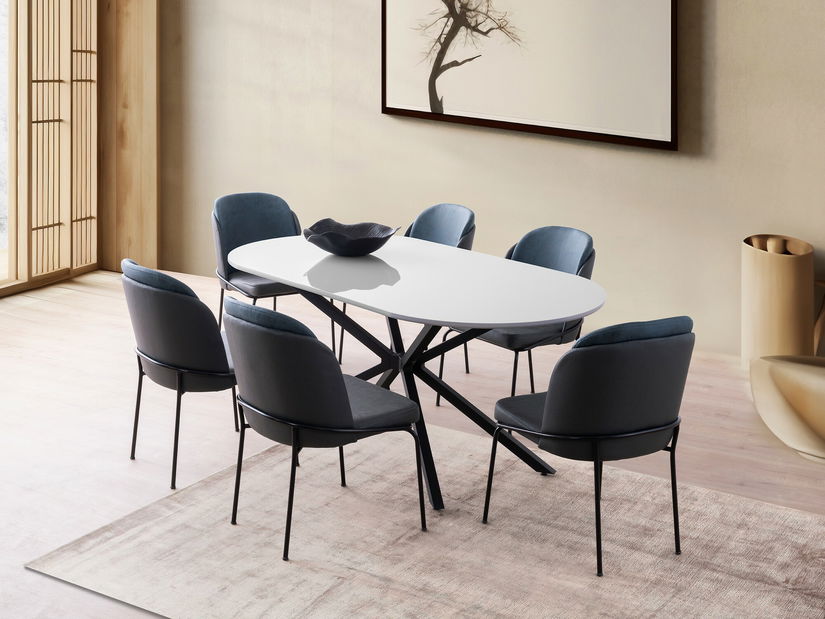 Masă sufragerie Aurrente (gri deschis)