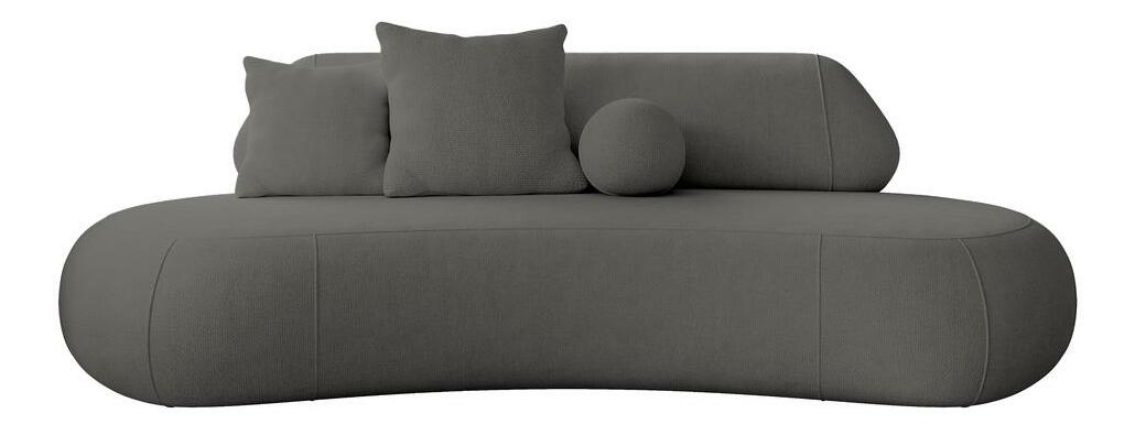 Pohovka trojsedačka Bally (tmavosivá + čierna)