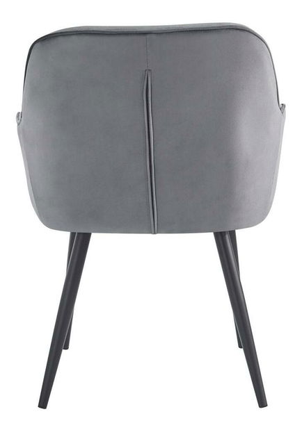 Dizájnos fotel Vorena (szürke) 