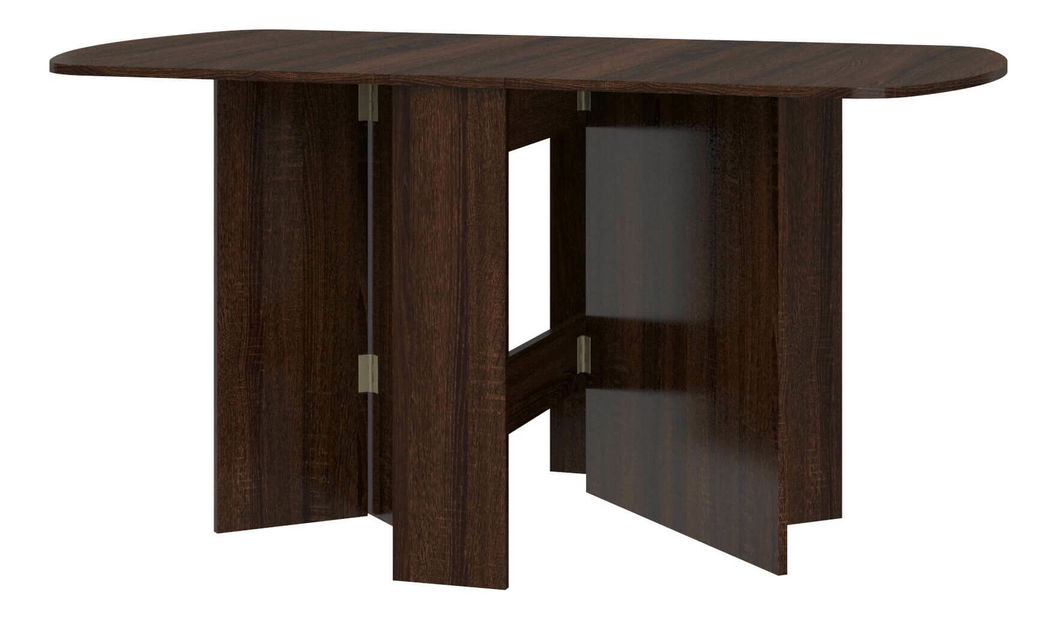 Masă de sufragerie extensibilă Elston 2 (stejar sonoma închis) (pentru 4 până la 6 persoane)