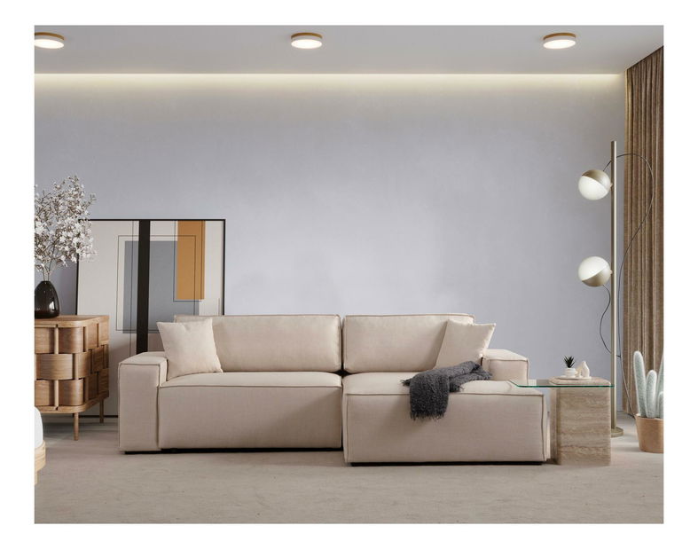 Colțar Pirlofenzza (cu sp. depozitare) (D) (ecru)