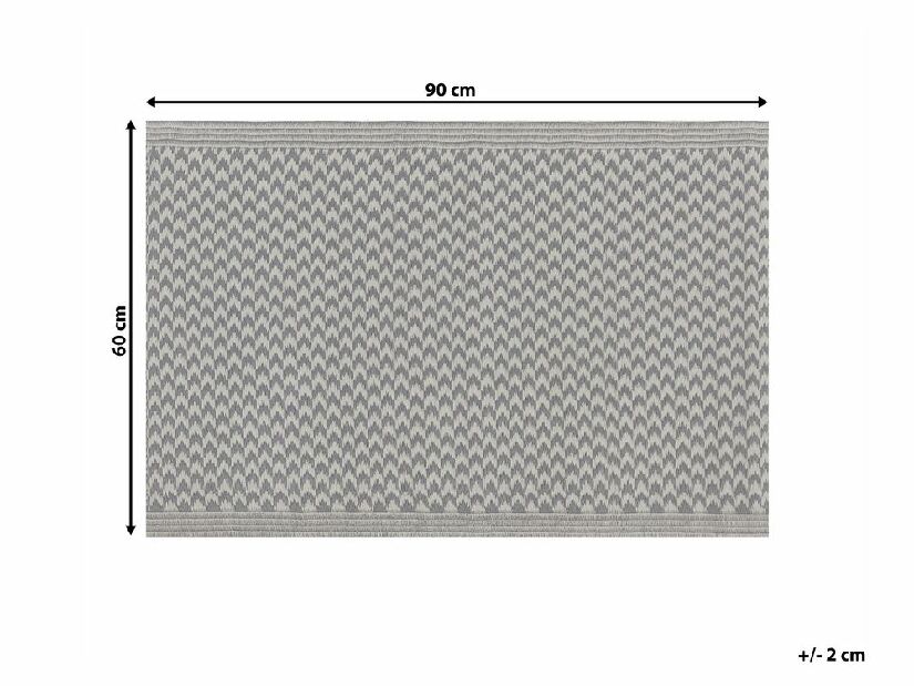 Koberec 60x90 cm MAGNO (polypropylén) (sivá)