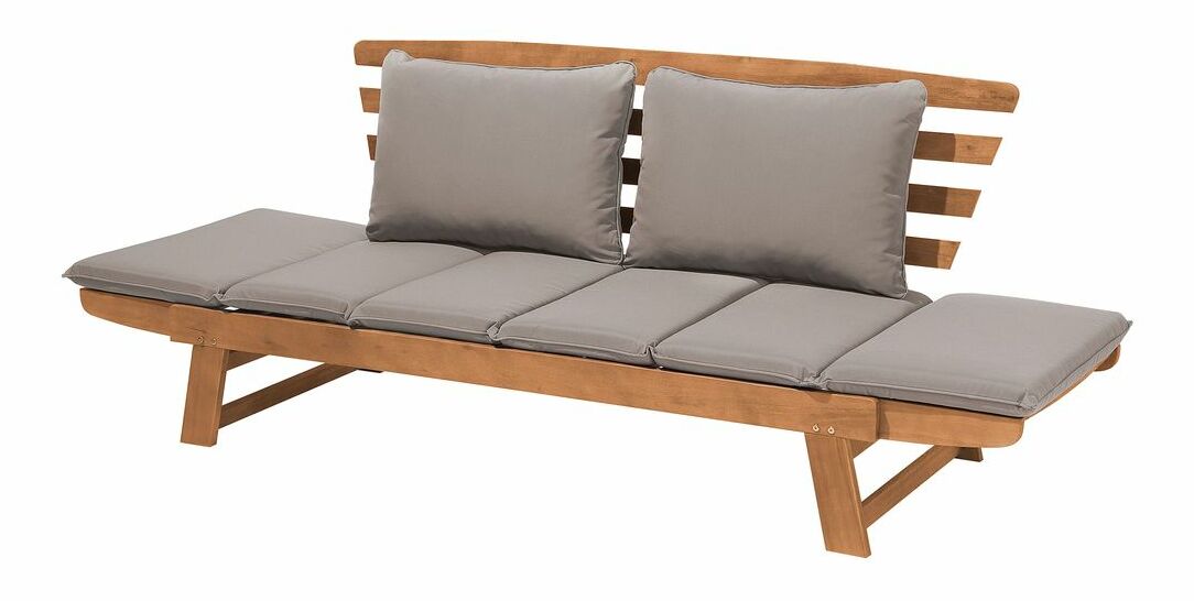 Bancă de grădină Pordenone (lemne deschis)